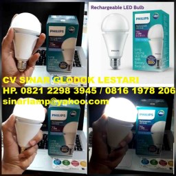 Lampu Emergency Philips 7W Rechargeable LED Bulb